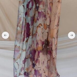 Mini watercolor floral hijab